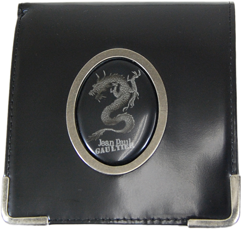 【arc+shop】黒シルバー龍カメオ二つ折財布(Jean Paul Gaultier / ジャン・ポール・ゴルチエ)